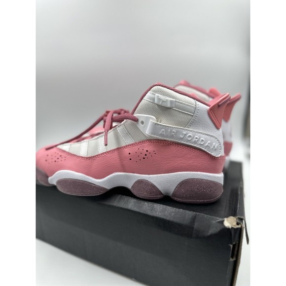 *NEW* Youth NIKE AIR Jordan 6 Rings J (GS)  CORAL CHALK (323419 616) Size 6 - Picture 7 of 14